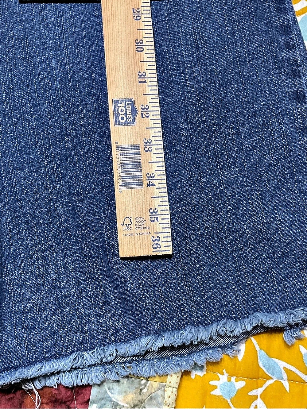 LOGO Special Edition Wide Leg Patchwork Jeans - Picture 9 of 11